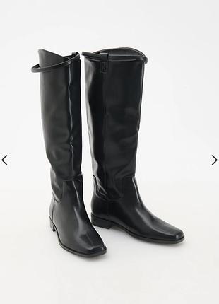 Сапоги кожа reserved ladies` boots