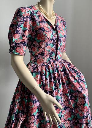 Сукня laura ashley бавовняна квітковий принт/laura ashley вінтаж