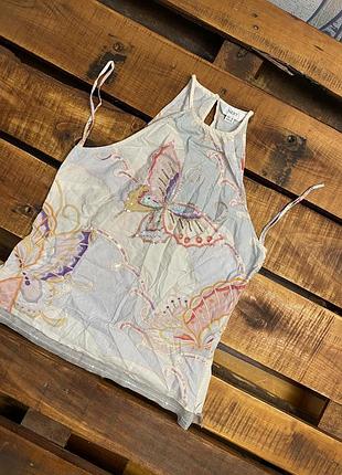 Женская хлопковая майка с принтом и пайетками next (некст лрр идеал оригинал разноцветный)