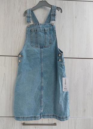 Брендовый джинсовый сарафан
