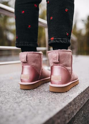 Уги ugg w classic mini «pink» угги6 фото