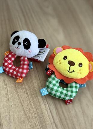 Набір погремушок, брязкальце - браслет «baby team» 4+ місяців