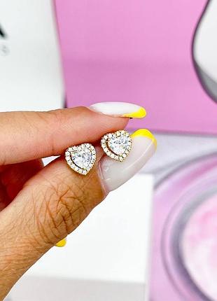 Сережки «серце» 9