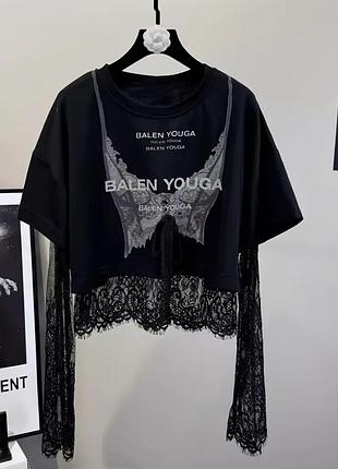 Топ футболка ажурна