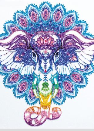 Набор для вышивания бисером на натуральном художественном холсте абрис арт благоденствия