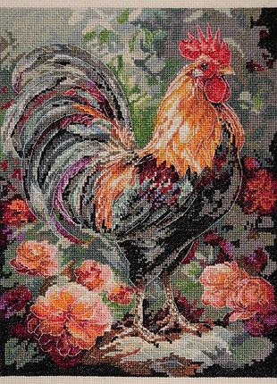Набір для вишивання хрестиком "когут на подвір'ї"