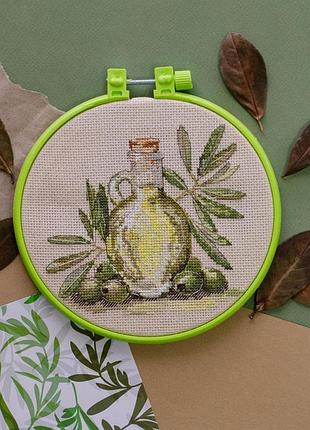 Набір для вишивання хрестиком "оливковий аромат" ahm-082