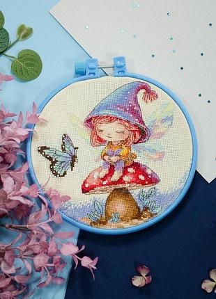Набір для вишивання хрестиком "маленька чарівниця"