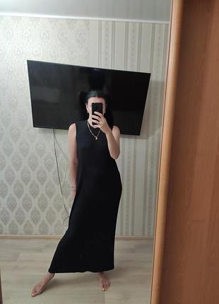 Идеальное трикотажное платье макси длины, 95% вискозы