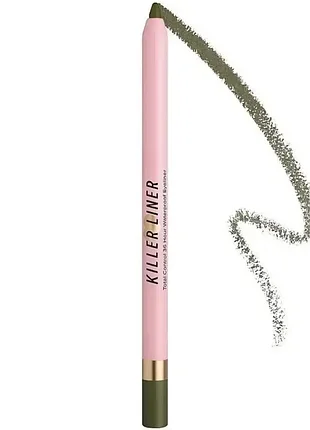 Гелевий водостійкий оливковий олівець для очей too faced killer liner 36 hour camo
