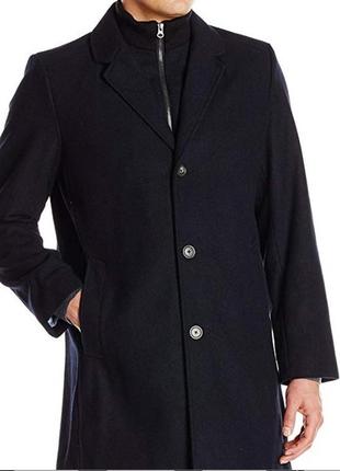 Мужское пальто tommy hilfiger mens bruce 36 inch single breasted wool top coat with