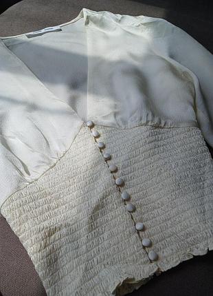 Samsøe samsøe leila blouse блуза  (butter cream)🤍 3