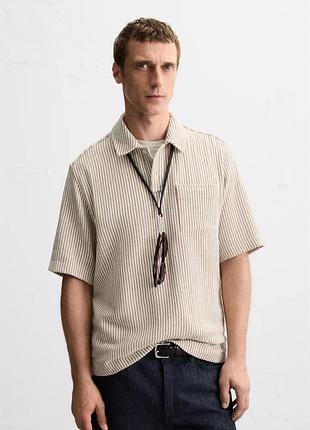 Сорочка-поло текстурна