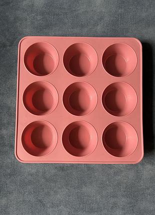 Силіконова форма для випічки кексів, мафінів