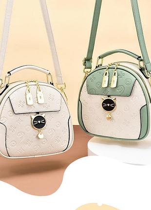 Жіноча невелика сумка через плече з брелоком, міні-прогулянка сумка