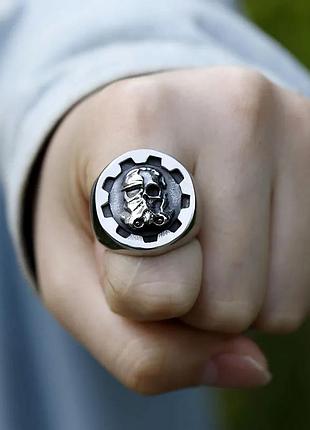 Перстень кільце чоловіче сталеве steelbro 20 з нержавіючої сталі фолаут