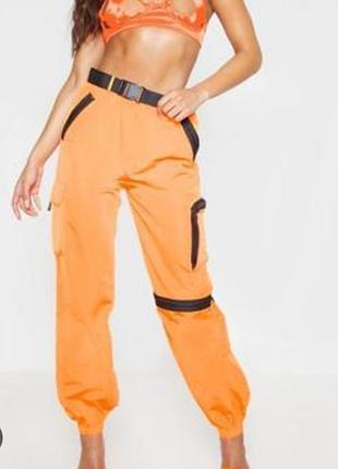 Крутые неоновые джоггеры карго киберпанк альт y2k