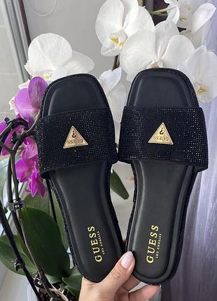 Шльопанці жіночі чорні guess, оригінал 39 р
