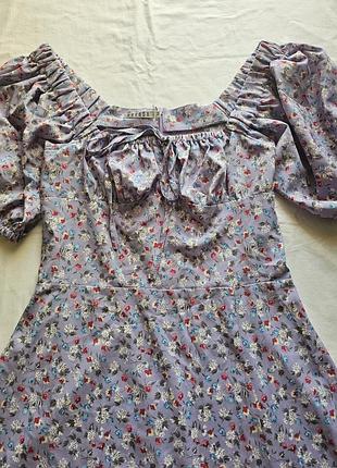 Летнее платье с разрезом от украинского бренда s