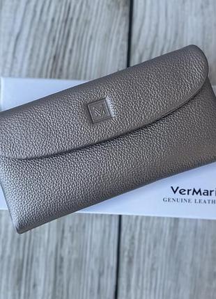 Кошелек бронзовый кожаный vermari