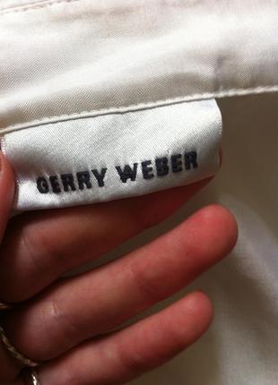 Белая рубашка 10-12-14 от gerry weber на короткий рукав3 фото