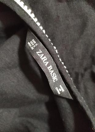 Черная блуза для беременных с вышивкой zara4 фото