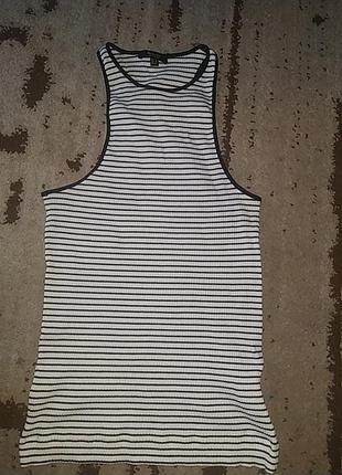 Модная ,красивая майка в рубчик,полосатая,фирменная.