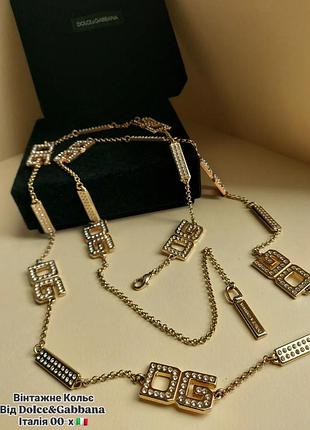 Винтажное колье от dolce &amp; gabbana, италия 00-х