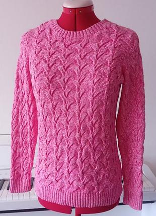 Розовый хлопковый свитер