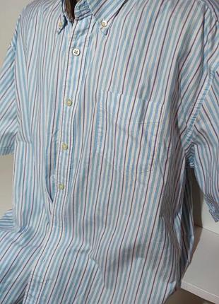 Рубашка мужская gant полоска xxl короткий рукав