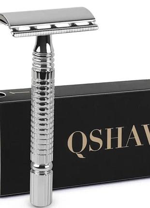 Безпечна бритва qshave для чоловіків та жінок, регульований станок для гоління