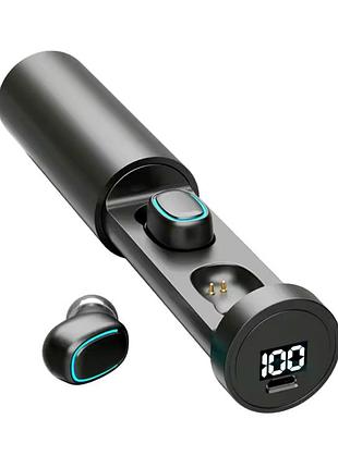 Бездротові навушники f-9 tws hi-fi stereo bluetooth 5.3 led цифровий дісплей, спортивні ігрові навушники