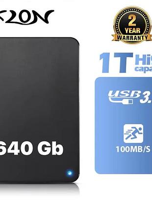 Портативный внешний жесткий диск ата хlon hd 640gb usb 3.0 для пк/windows/mac/ps4/xbox/linux