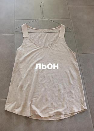 Лаконічна лляна майка