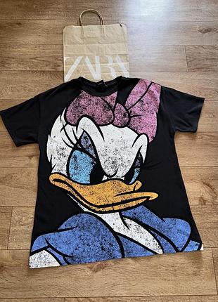 Zara жіноча сіра футболка варенка !міккі !оригінал