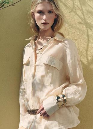 Сорочка zw collection зі 100%- го волокна рамі