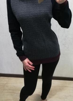 Удлиненный свитер, джемпер из натуральной ткани6 фото