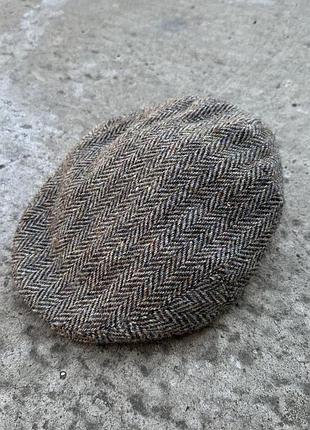 Кепка с козирьком мужская жиганка harris tweed хулиганка фурашка твидовая кепка кепка с острым козырьком твидовая кепка шапка головной убор