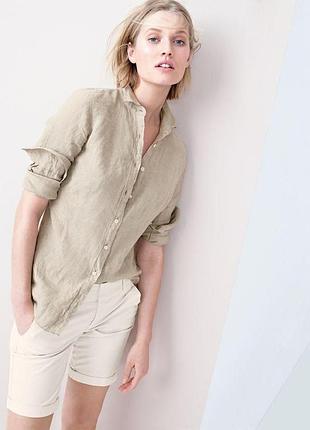 Лляна сорочка з нюансом блуза hugo boss linen shirt — m-l
