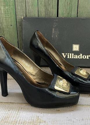 🇮🇹 villador премиум туфли натуральная лаковая кожа