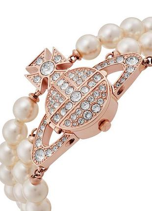 Жіночий годинник vivienne westwood the strand watch з перлами новий з коробкою вів'єн вествуд