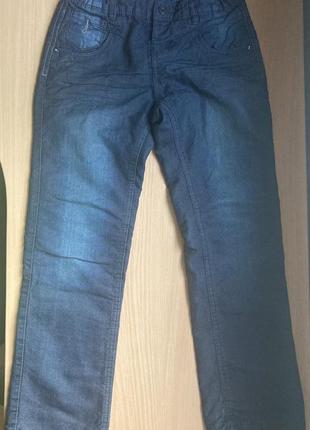 Термо джинсы palomino, р.134, утеплённые джинсы на подкладке