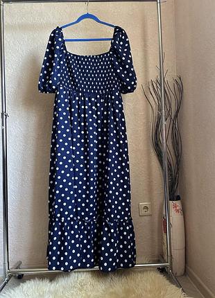 Shein 18-20 р синя в горошок 5