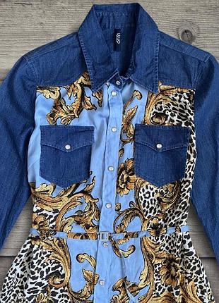 Платье леопардовое легкое под пояс 9