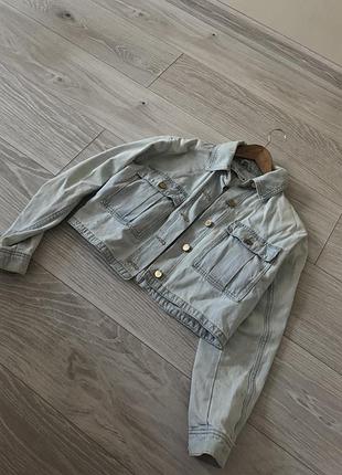 Джинсовая куртка zara 2
