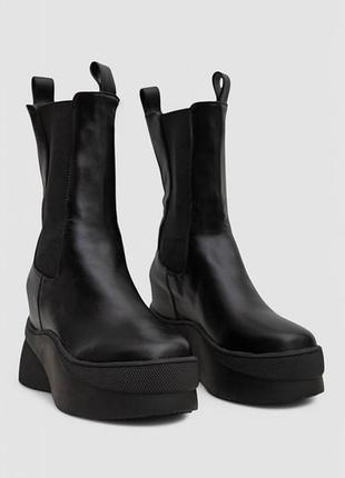Черевики жіночі демісезонні на платформі, колір чорний, 243r2021-a-20