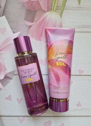 Комплект увлажняющий лосьон для тела и мист victoria's secret оригинал