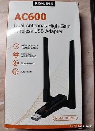 2 в 1: мощный двухдиапазонный wifi и bluetooth адаптер на 600 м/бит