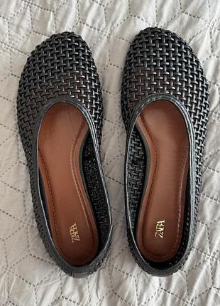 Балетки zara в сіточку