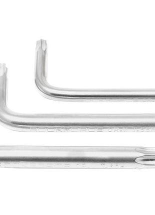 Ключ г-образный torx длинный t55h с отверстием rockforce rf-76755l